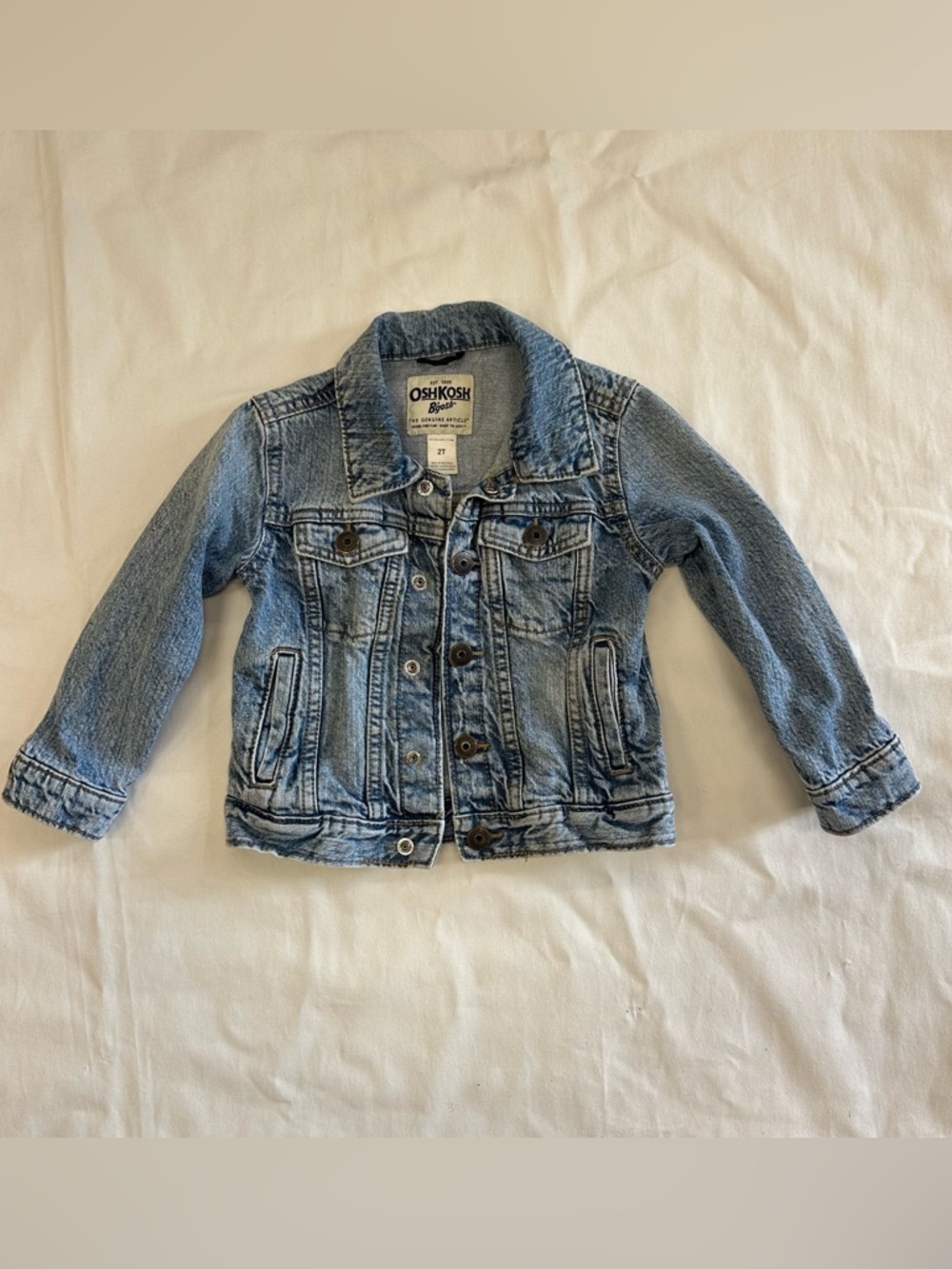 OshKosh Light Wash Denim Jacket - Light Blue